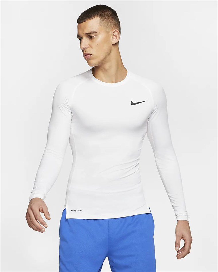 Nike Pro Men's Tight-Fit Long-Sleeve Top Erkek Futbol Tişörtü IV8279