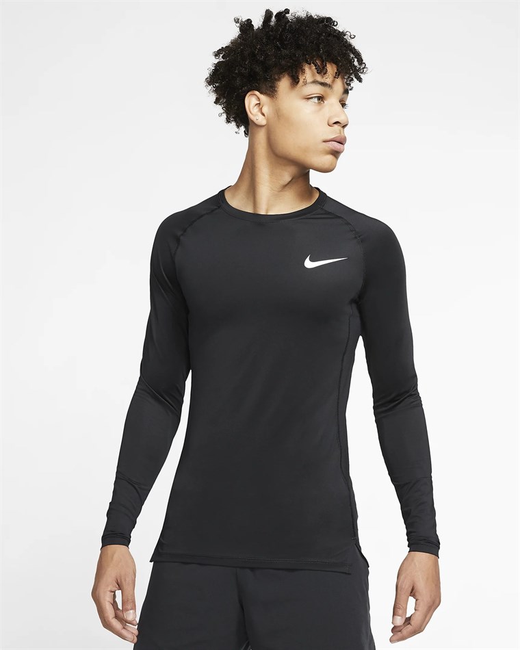 Nike Pro Men's Tight-Fit Long-Sleeve Top Erkek Futbol Tişörtü IV8278