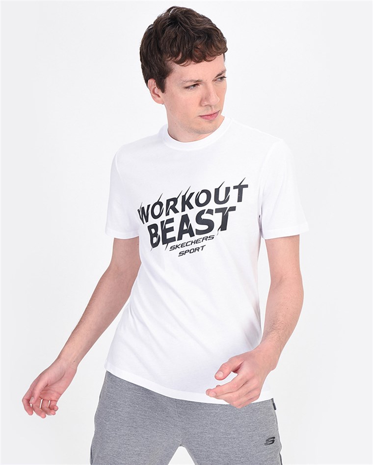 Skechers Graphic Tee's M Workout Beast Erkek Tişört