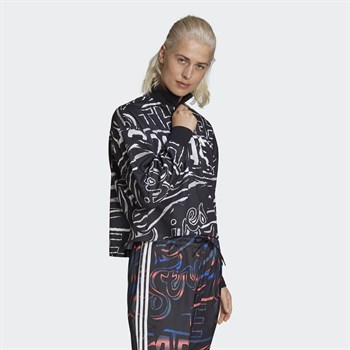 adidas Allover Print Doubleknit Half-Zip Kadın Sweatshirt