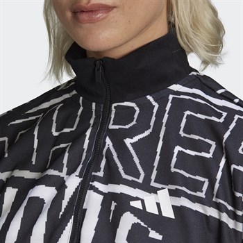 adidas Allover Print Doubleknit Half-Zip Kadın Sweatshirt