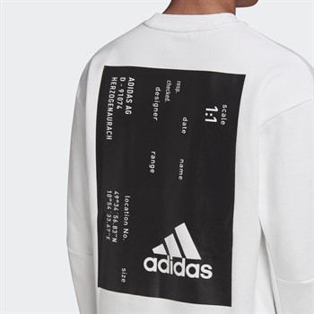 adidas Tech Graphic Crew Erkek Sweatshirt