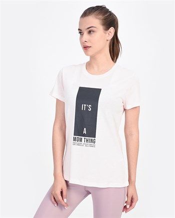 Skechers Graphic Tee's W It's A Mom Thing Kadın Tişört
