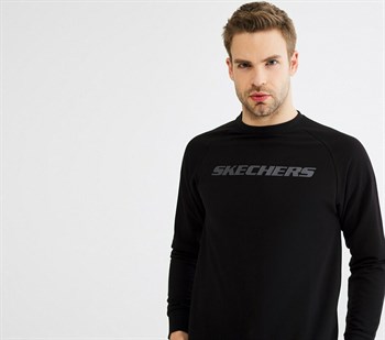 Skechers Lightweight Fleece M Fashion Crew Erkek Sweatshirt