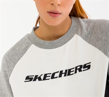 Skechers W LW Fleece Crew Neck Kadın Sweatshirt