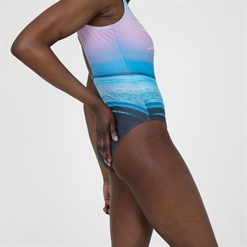 Speedo Summer Sunrise U-Back Swimsuit Kadın Yüzücü Mayosu